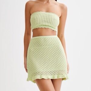 Meshki Serina Crop Top & Mini Skirt Small